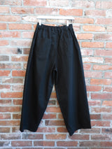Herringbone Balloon Trousers Black