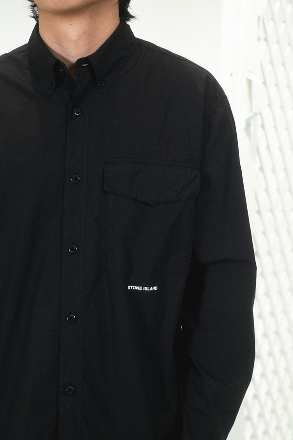 Comfort Fit Long Sleeve Shirt Black
