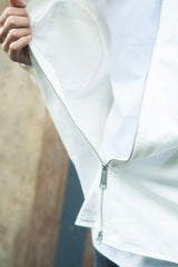 Rainer Shirt Jacket Rinsed Off-White