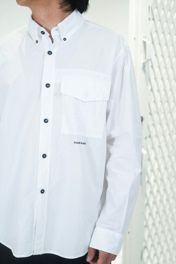Comfort Fit Long Sleeve Shirt White