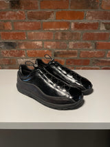 Licata Black Crackled Patent Leather