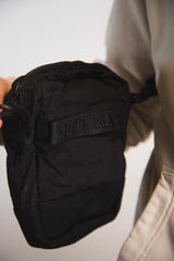 Lino Nylon Tela-TC Pouch Bag Black