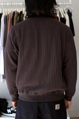 Quilted Zip-Up Tire Black