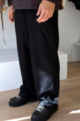 Wool Jersey Pant Black