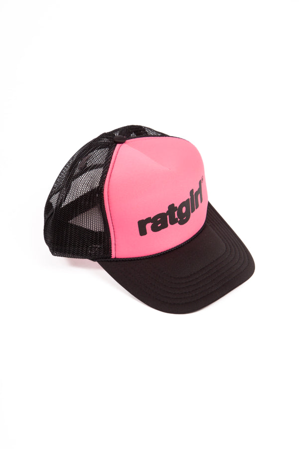 Ratgirl Logo Trucker Cap Pink