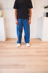 Single Knee Pant Heavy Stone Wash Blue