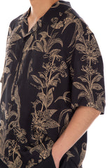 Rayon Floral Print Camp Shirt
