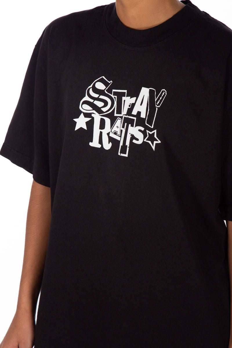 Cut Out Tee Black