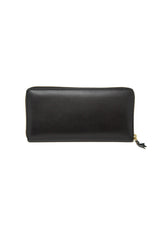 Classic Plain Long Wallet Black