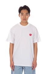 S/S Tee Double Heart White
