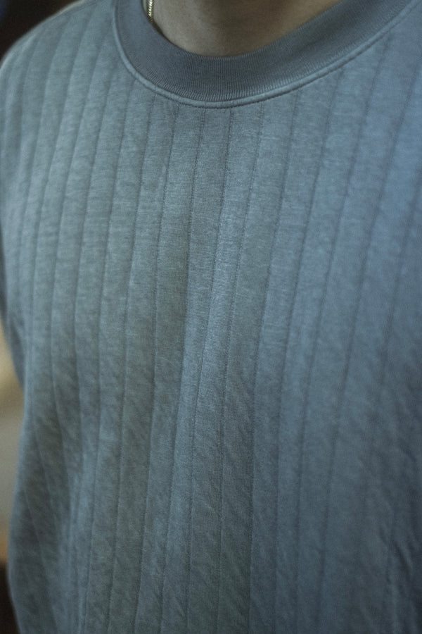 Quilted Crewneck Dust Grey