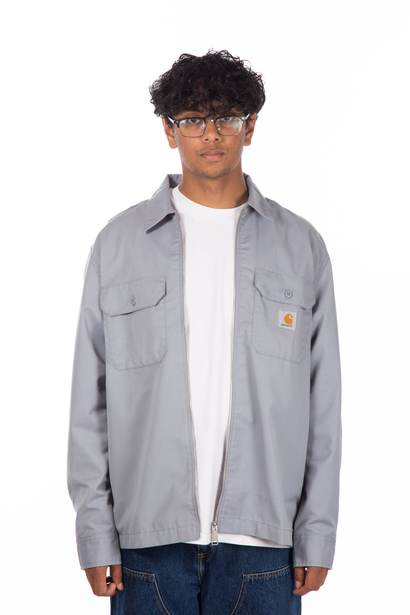 Craft Zip Long Sleeve Shirt Mirror Rinsed