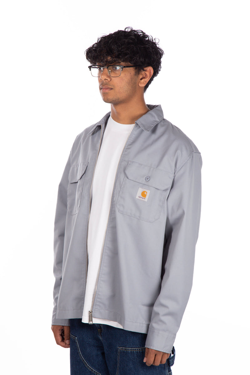 Craft Zip Long Sleeve Shirt Mirror Rinsed