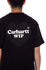 S/S Tee Double Heart Black
