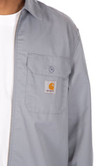 Craft Zip Long Sleeve Shirt Mirror Rinsed