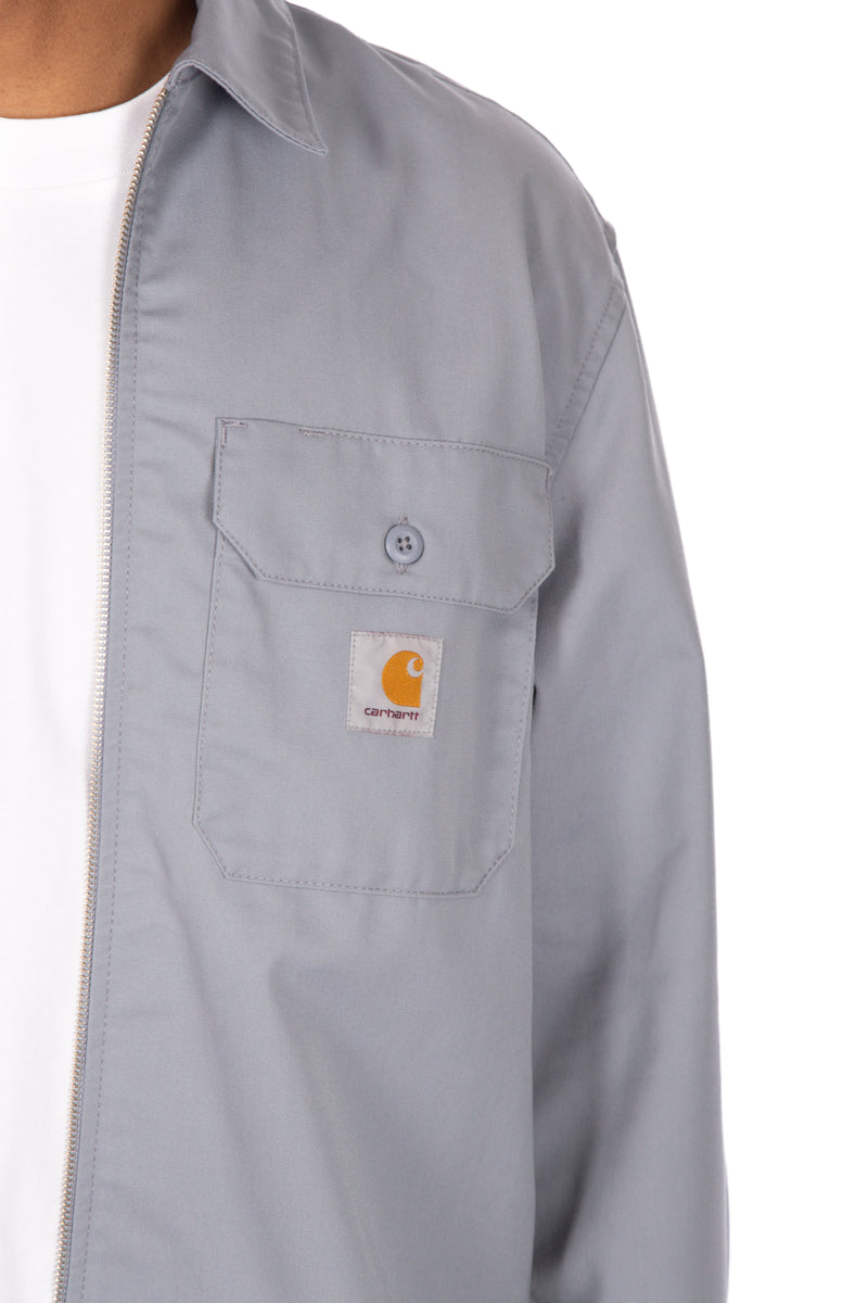 Craft Zip Long Sleeve Shirt Mirror Rinsed