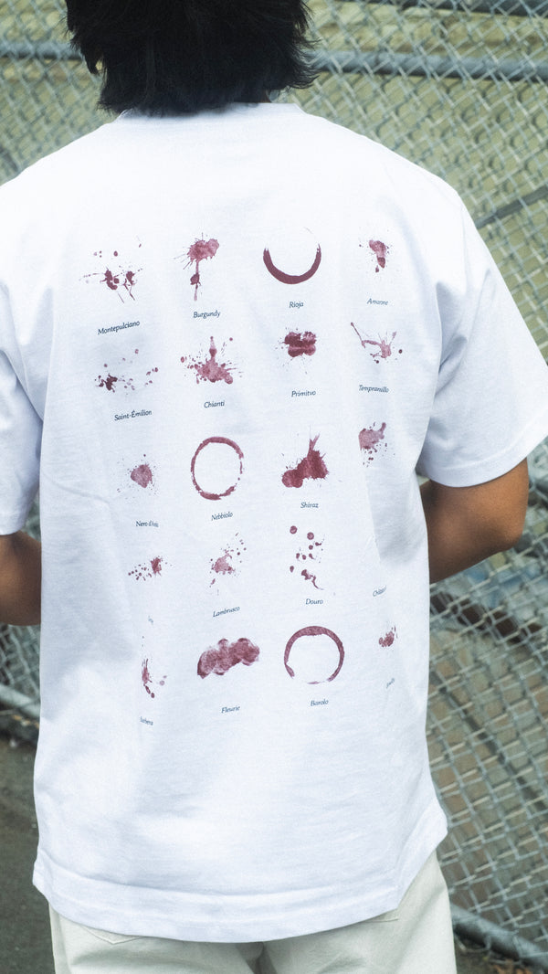 Wine Spill Tee White