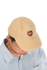 Heart Patch Cap Dusty Brown