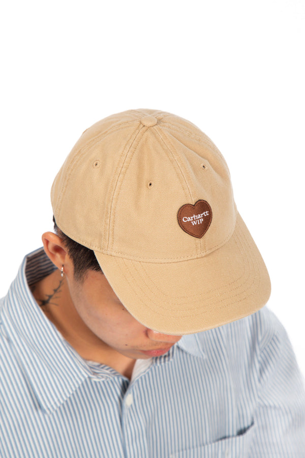 Heart Patch Cap Dusty Brown