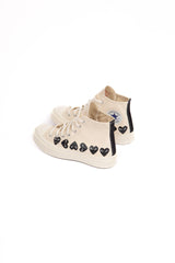 CDG X Converse Multi Black Heart High Off White