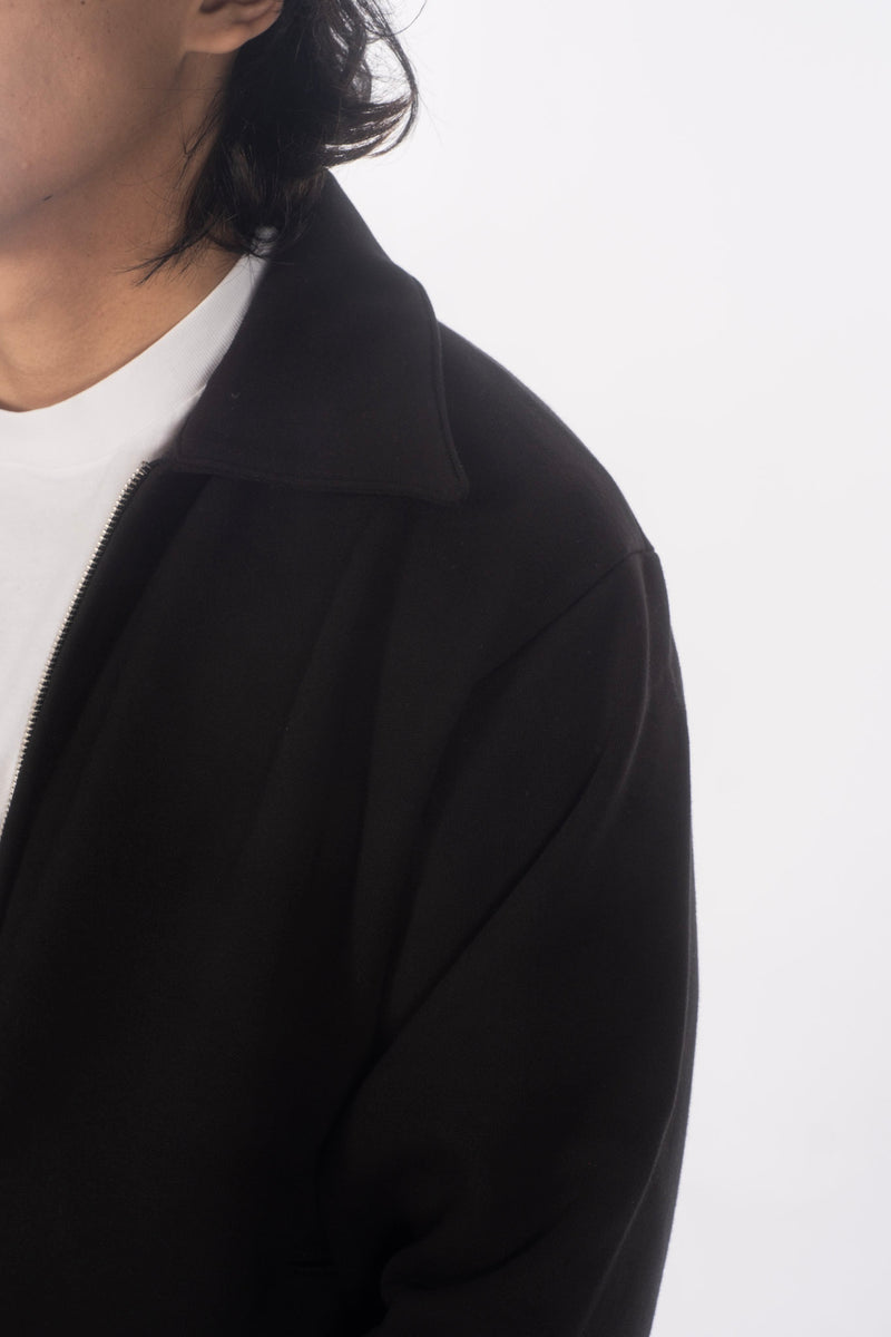 Zip Sweat Jacket Black