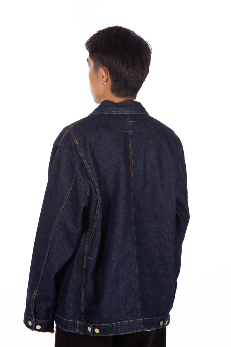 Nash Jacket Blue Rinsed