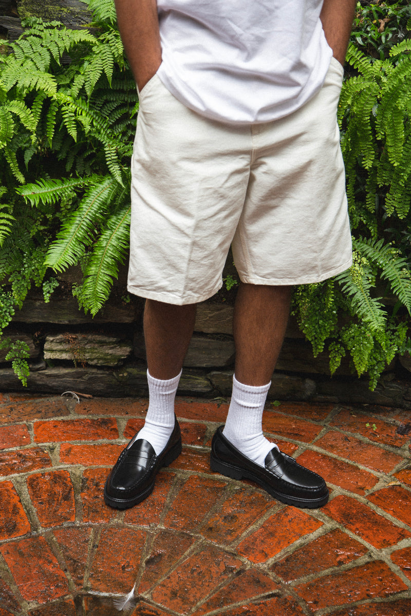 Single Knee Short White