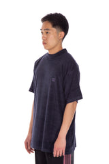 Short Sleeve Mock Neck Tee Navy