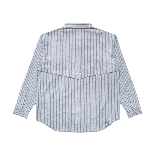 Seersucker Fishing Shirt Sky