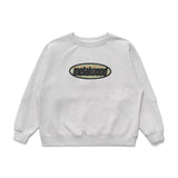 Plaid Oval Logo Crewneck Heather Grey