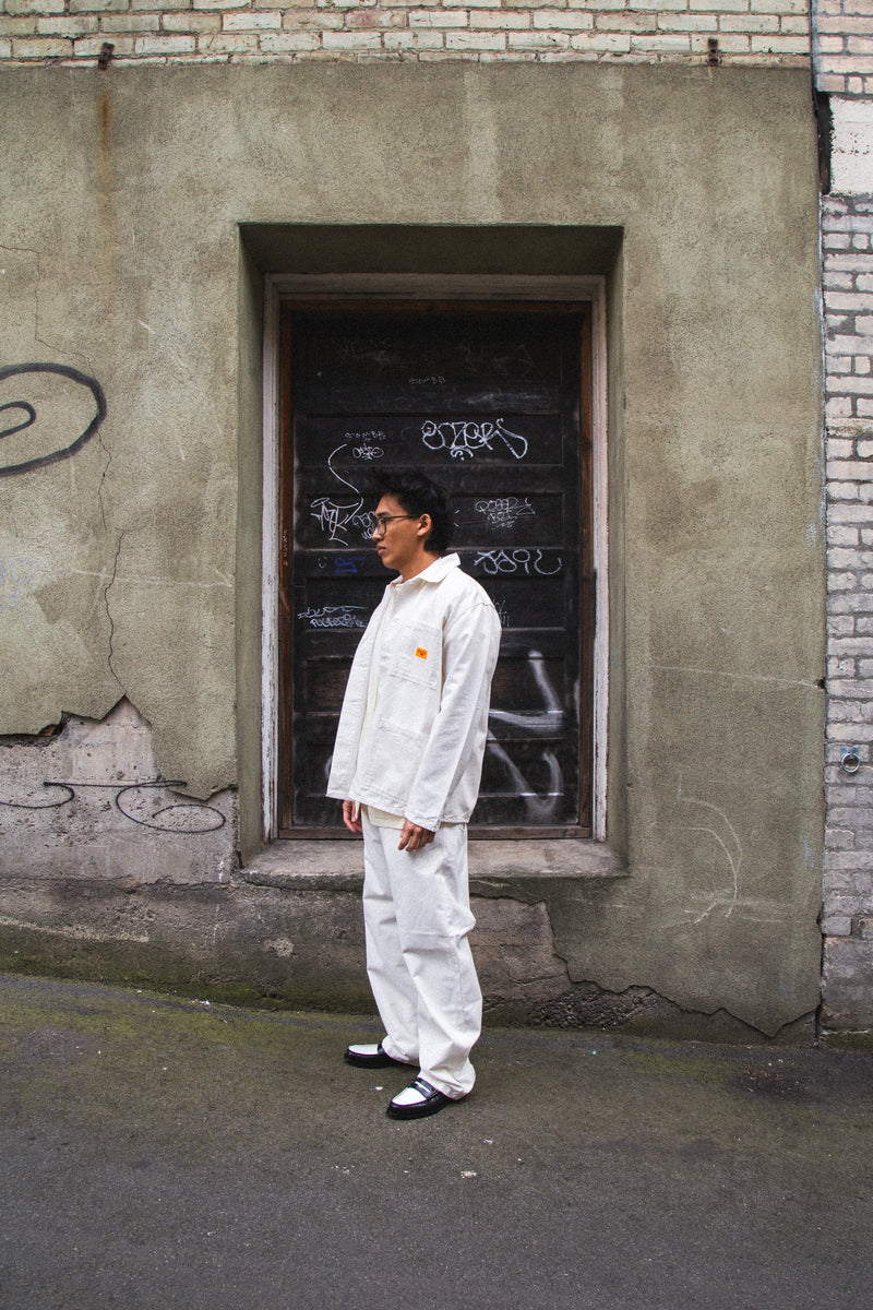 Canvas Coverall Jacket Off White