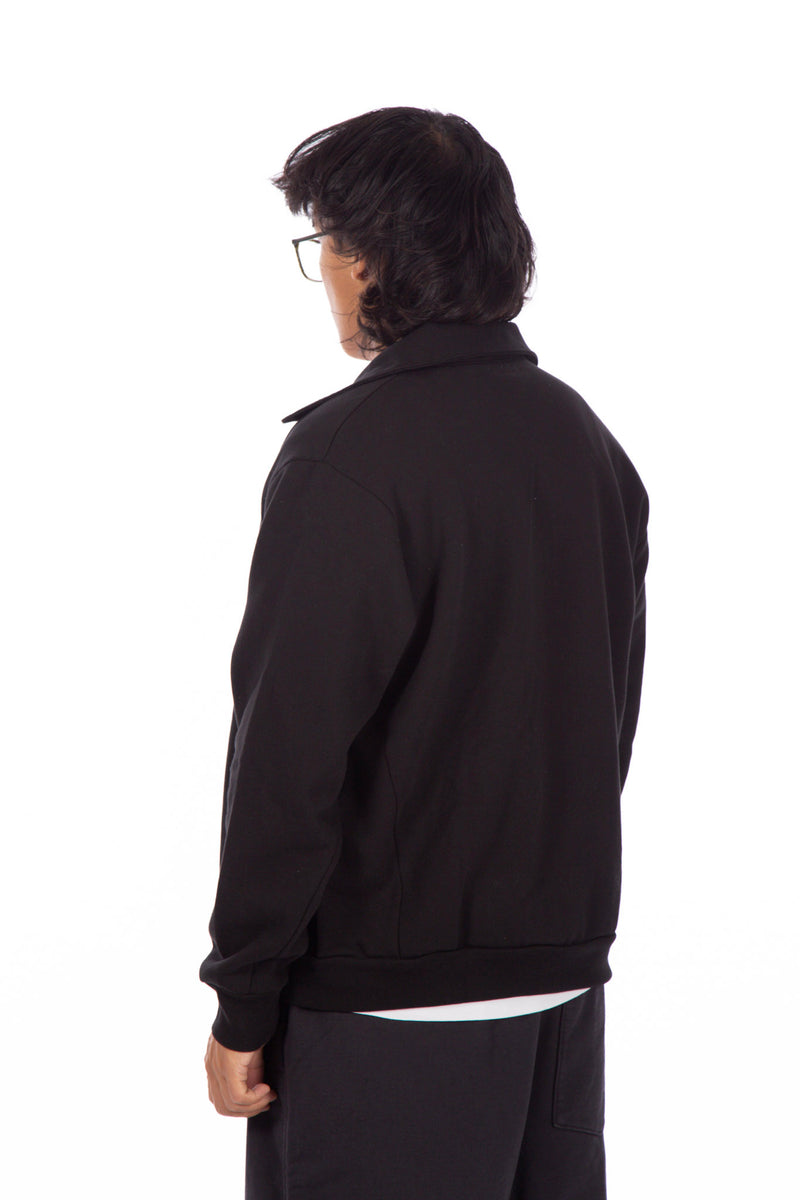 Zip Sweat Jacket Black