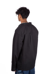 Craft Zip Long Sleeve Shirt Black Rinsed