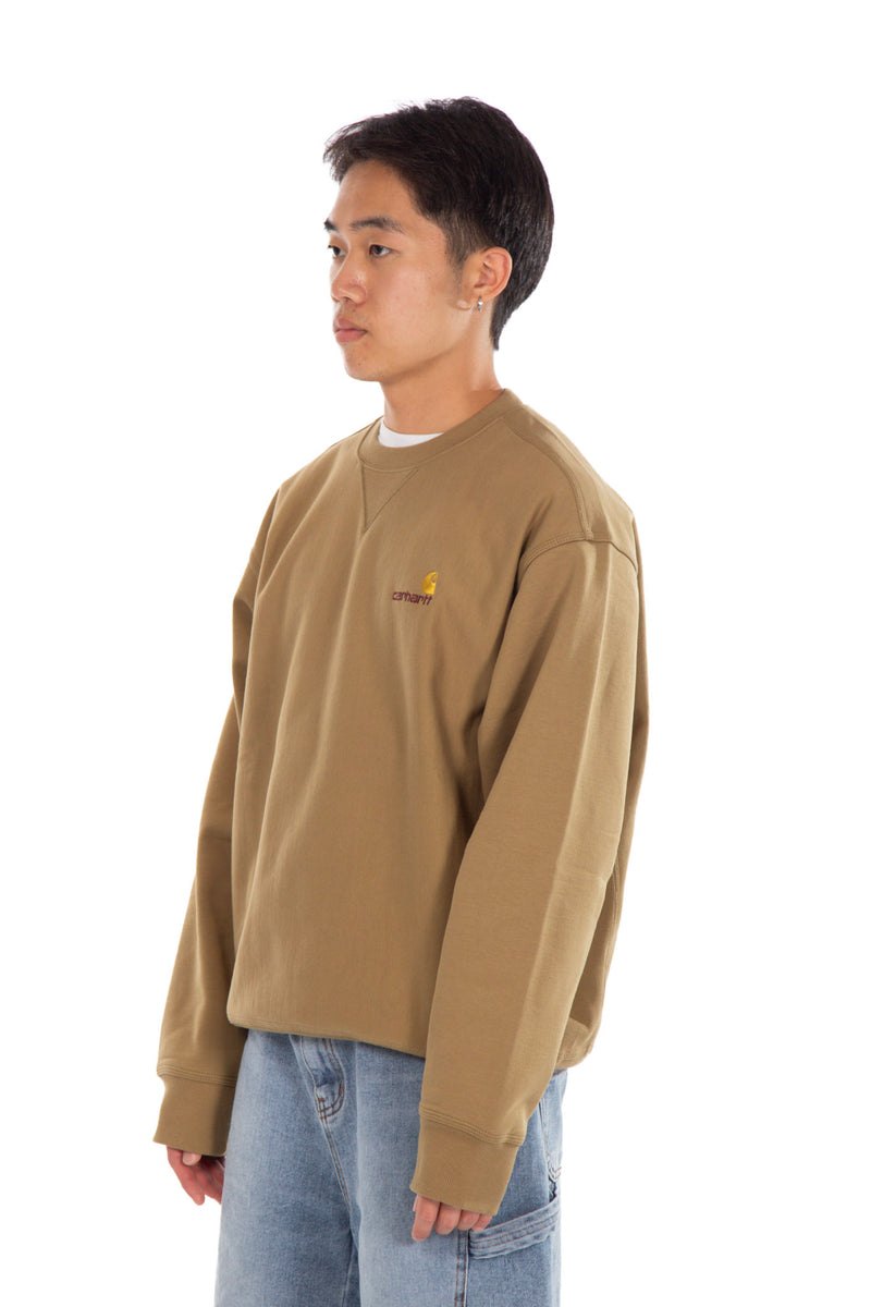 American Script Crewneck Sweat Larch