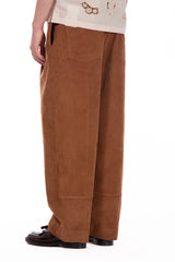 Wide Corduroy Trouser Brown