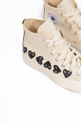 CDG X Converse Multi Black Heart High Off White
