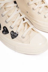 CDG X Converse Multi Black Heart High Off White