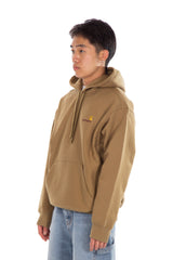 Hooded American Script Sweat Larch