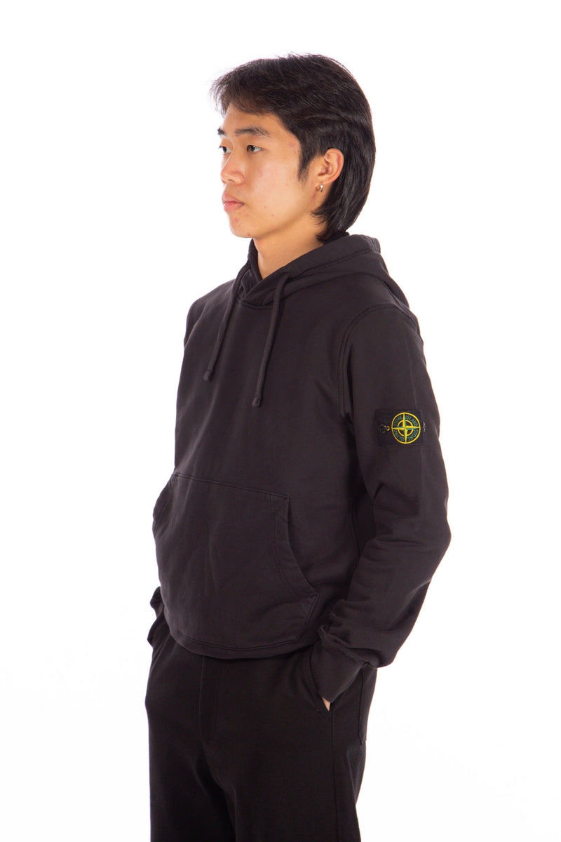 Cotton Fleece Sweatshirt Black