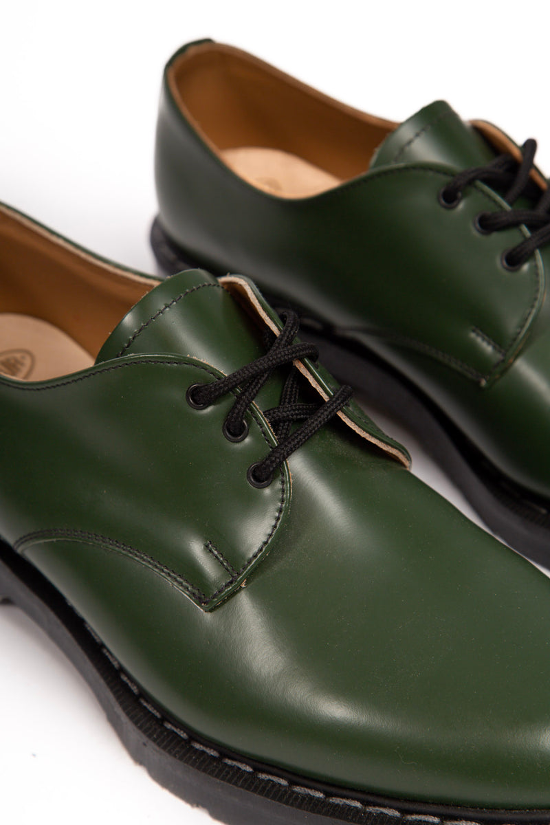 3 Eye Gibson Shoe - Green Hi-Shine