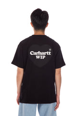 S/S Tee Double Heart Black