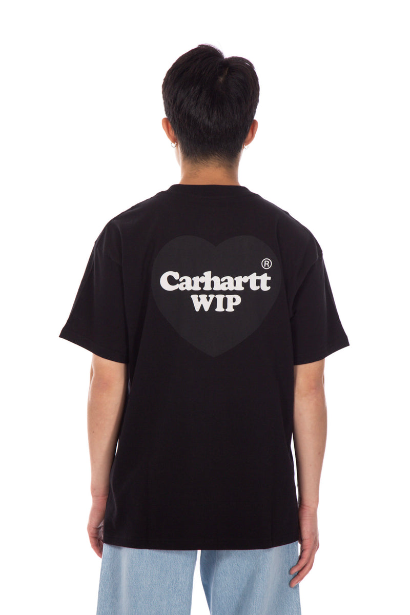 S/S Tee Double Heart Black
