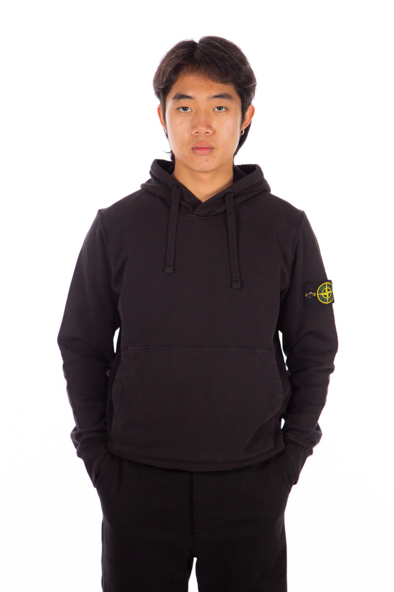 Cotton Fleece Sweatshirt Black