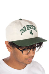 Rodeo Strapback Cap Cream/Forest