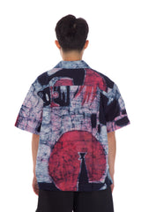 Abstract Print Camp Shirt