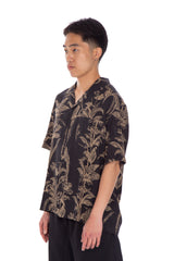 Rayon Floral Print Camp Shirt