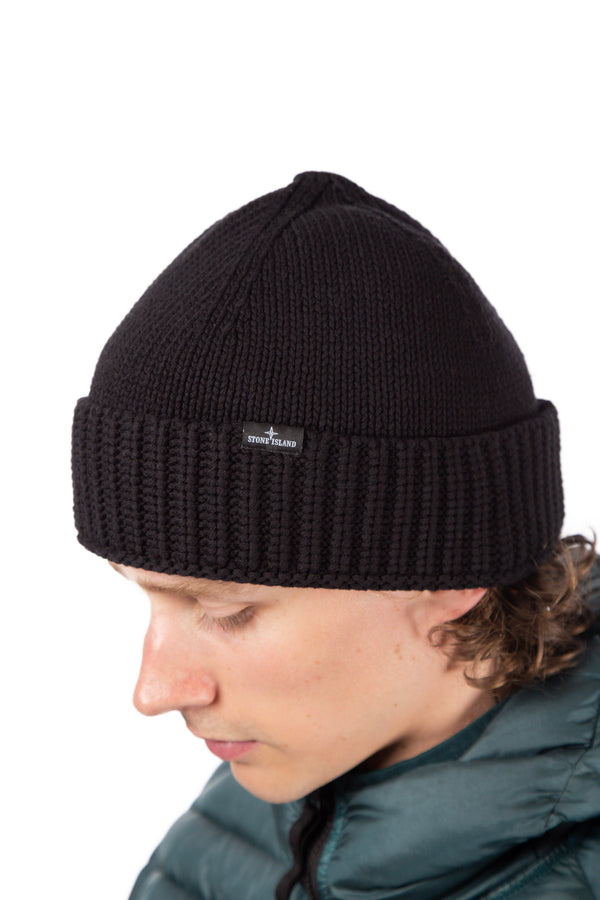 Cable Knit Beanie Black