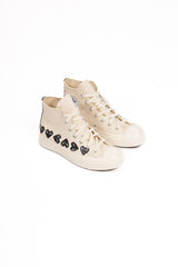 CDG X Converse Multi Black Heart High Off White