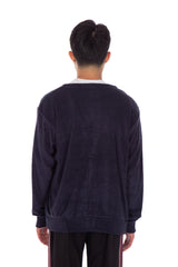 V-Neck Cardigan Pile Navy