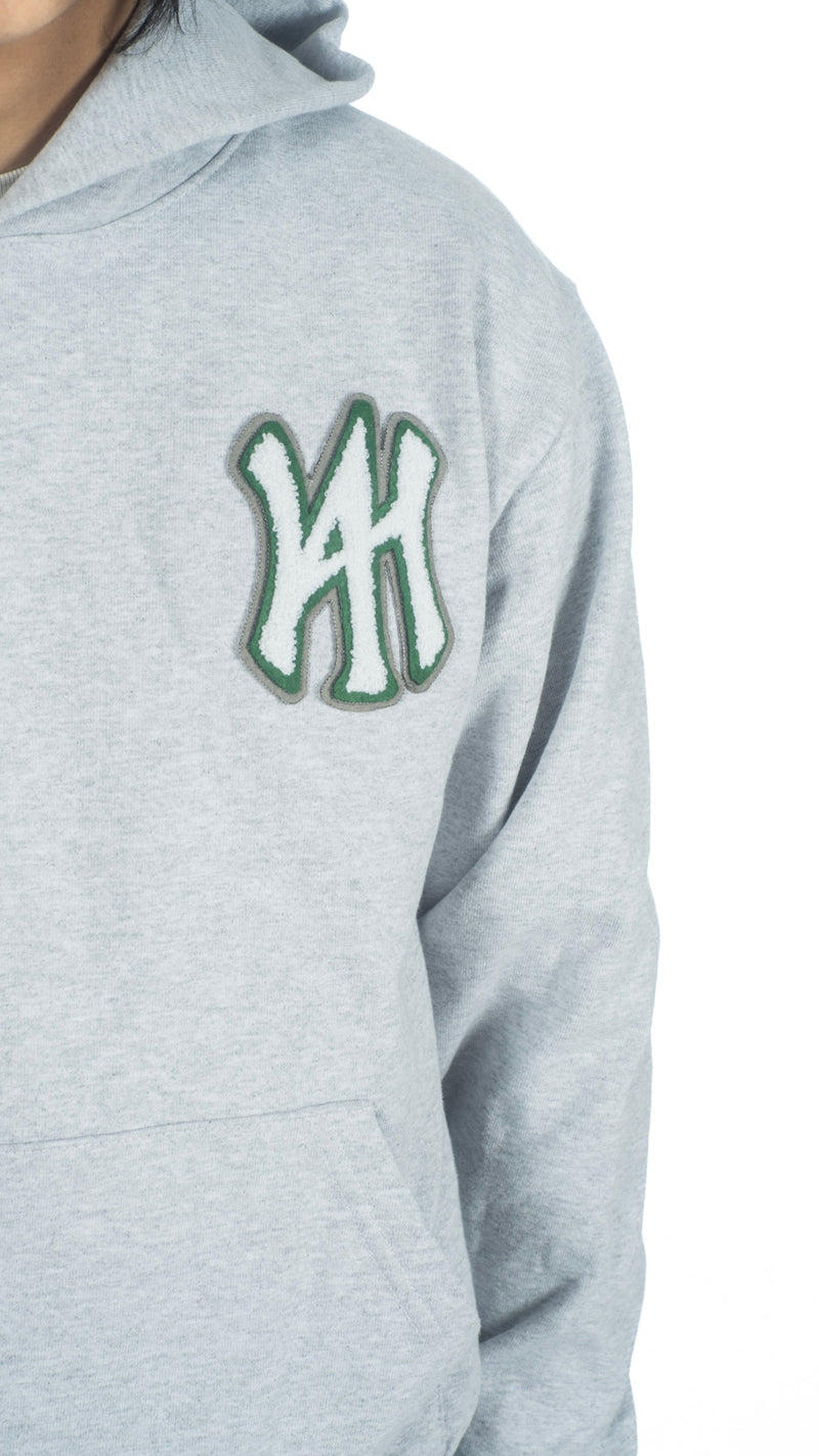 Majors Chenille Logo Hoodie Grey